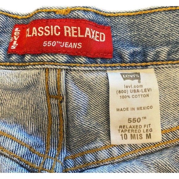 Levi Classic Relaxed 550 Denim Jeans Made In Mexico Tapered Leg - Picture 3 of 9